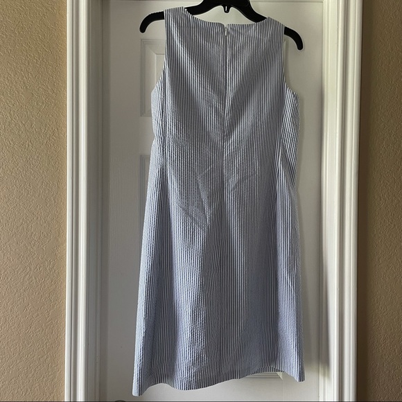 Nine West Seersucker Keyhole Shift Dress - Picture 5 of 5